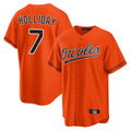 Pouc B.Orioles #7 Jackson Holliday Player Orange Home Game Stitched Jerseys