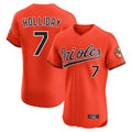Pouc B.Orioles #7 Jackson Holliday Player Orange Limited Elite Home Game Stitched Jerseys