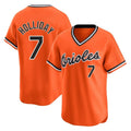 Pouc B.Orioles #7 Jackson Holliday Player Orange T-shirt Limited Home Game Stitched Jerseys