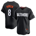 Pouc B.Orioles #8 Cal Ripken Player Black City Connect Limited Home Game Stitched Jerseys