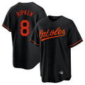 Pouc B.Orioles #8 Cal Ripken Player Black Home Game Stitched Jerseys
