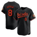 Pouc B.Orioles #8 Cal Ripken Player Black Limited Home Game Stitched Jerseys