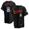Pouc B.Orioles #8 Cal Ripken Player Black USA 250 Fourth of July Home Game Stitched Jerseys