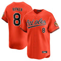 Pouc B.Orioles #8 Cal Ripken Player Orange Limited Home Game Stitched Jerseys