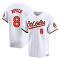 Pouc B.Orioles #8 Cal Ripken Player White Limited Home Game Stitched Jerseys