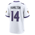 Pouc B.Ravens #14 Ravens Kyle Hamilton White Game Stitched Jerseys