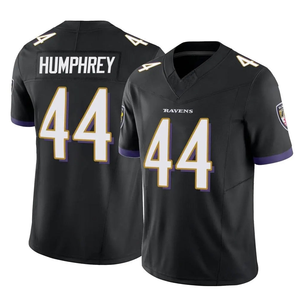 Pouc B.Ravens #44 Marlon Humphrey Player Black Vapor F.U.S.E. Limited Home Game Stitched Jerseys