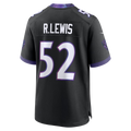 Pouc B.Ravens #52 Ray Lewis Black Alternate Retired Player Stitched Jerseys