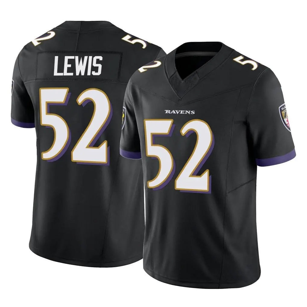 Pouc B.Ravens #52 Ray Lewis Player Black Vapor F.U.S.E. Limited Game Stitched Jerseys