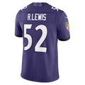 Pouc B.Ravens #52 Ray Lewis Player Purple  Vapor F.U.S.E. Limited Home Game Stitched Jerseys