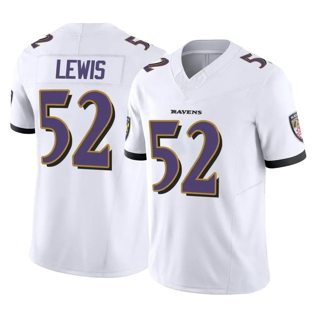 Pouc B.Ravens #52 Ray Lewis Player White Vapor F.U.S.E. Limited Game Home Stitched Jerseys