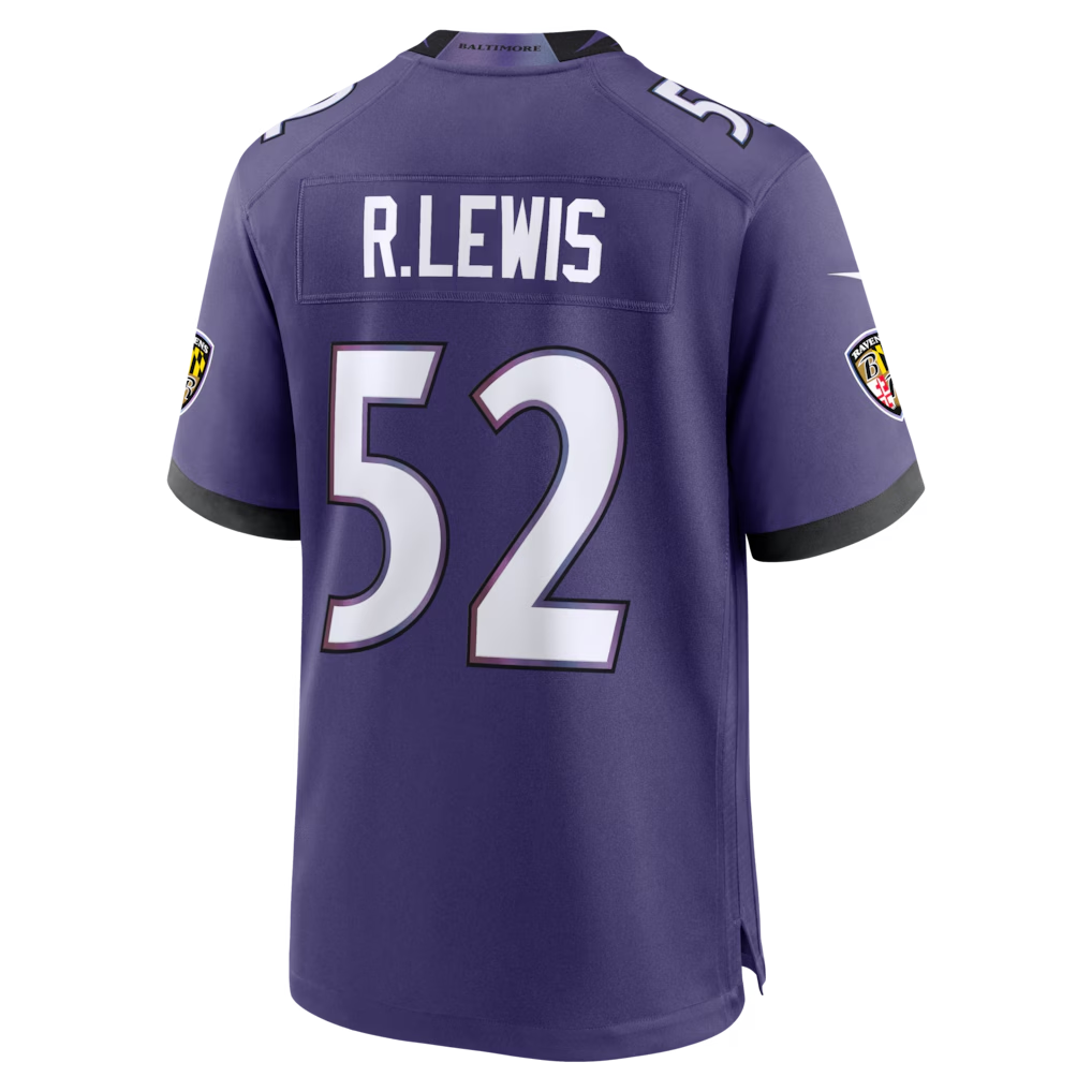 Pouc B.Ravens #52 Ray Lewis Purple Team Retired Player Game Stitched Jerseys