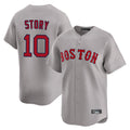 Pouc B.Red Sox #10 Trevor Story Player Gray Road Limited Home Game Stitched Jerseys