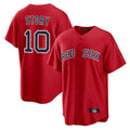 Pouc B.Red Sox #10 Trevor Story Player Red Home Game Stitched Jerseys