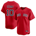 Pouc B.Red Sox #10 Trevor Story Player Red Limited Home Game Stitched Jerseys