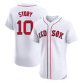 Pouc B.Red Sox #10 Trevor Story Player White Limited Elite Home Game Stitched Jerseys