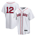 Pouc B.Red Sox #12 Connor Wong Player White Home Game Stitched Jerseys