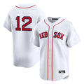 Pouc B.Red Sox #12 Connor Wong Player White Limited Home Game Stitched Jerseys