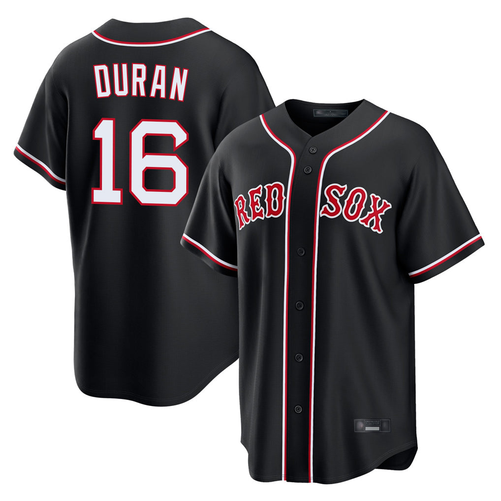 Pouc B.Red Sox #16 Jarren Duran Player Black Out Home Game Stitched Jerseys