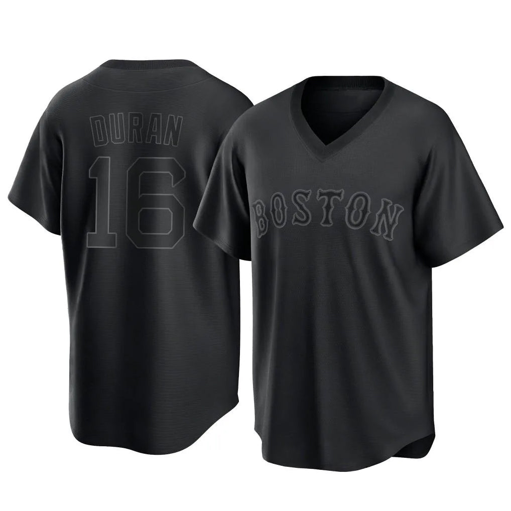 Pouc B.Red Sox #16 Jarren Duran Player Black T-shirt Home Game Stitched Jerseys