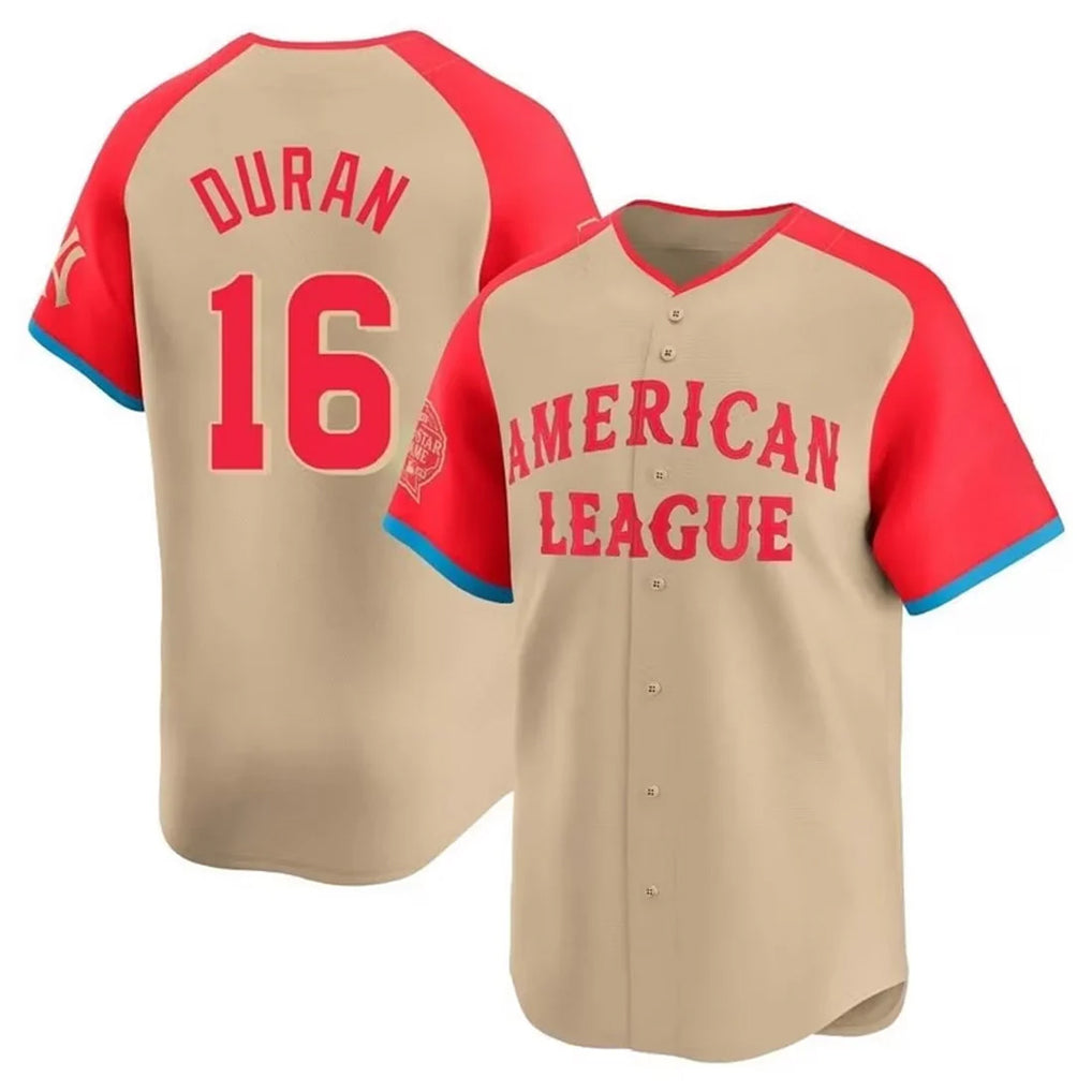 Pouc B.Red Sox #16 Jarren Duran Player Cream All-Star Short-Sleeved Home Game Stitched Jerseys