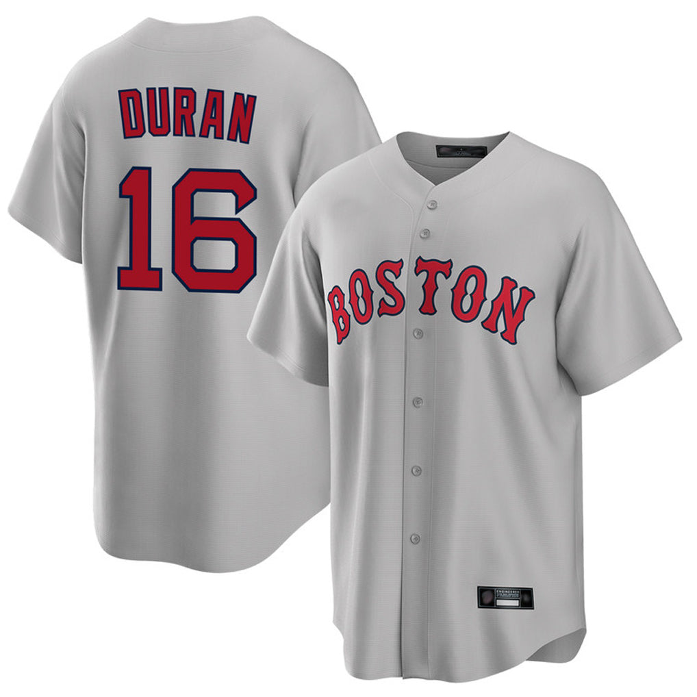 Pouc B.Red Sox #16 Jarren Duran Player Gray Road Home Game Stitched Jersey
