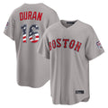 Pouc B.Red Sox #16 Jarren Duran Player Gray Road USA 250 Fourth of July Home Game Stitched Jerseys