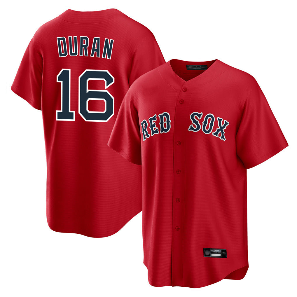 Pouc B.Red Sox #16 Jarren Duran Player Red Home Game Stitched Jersey