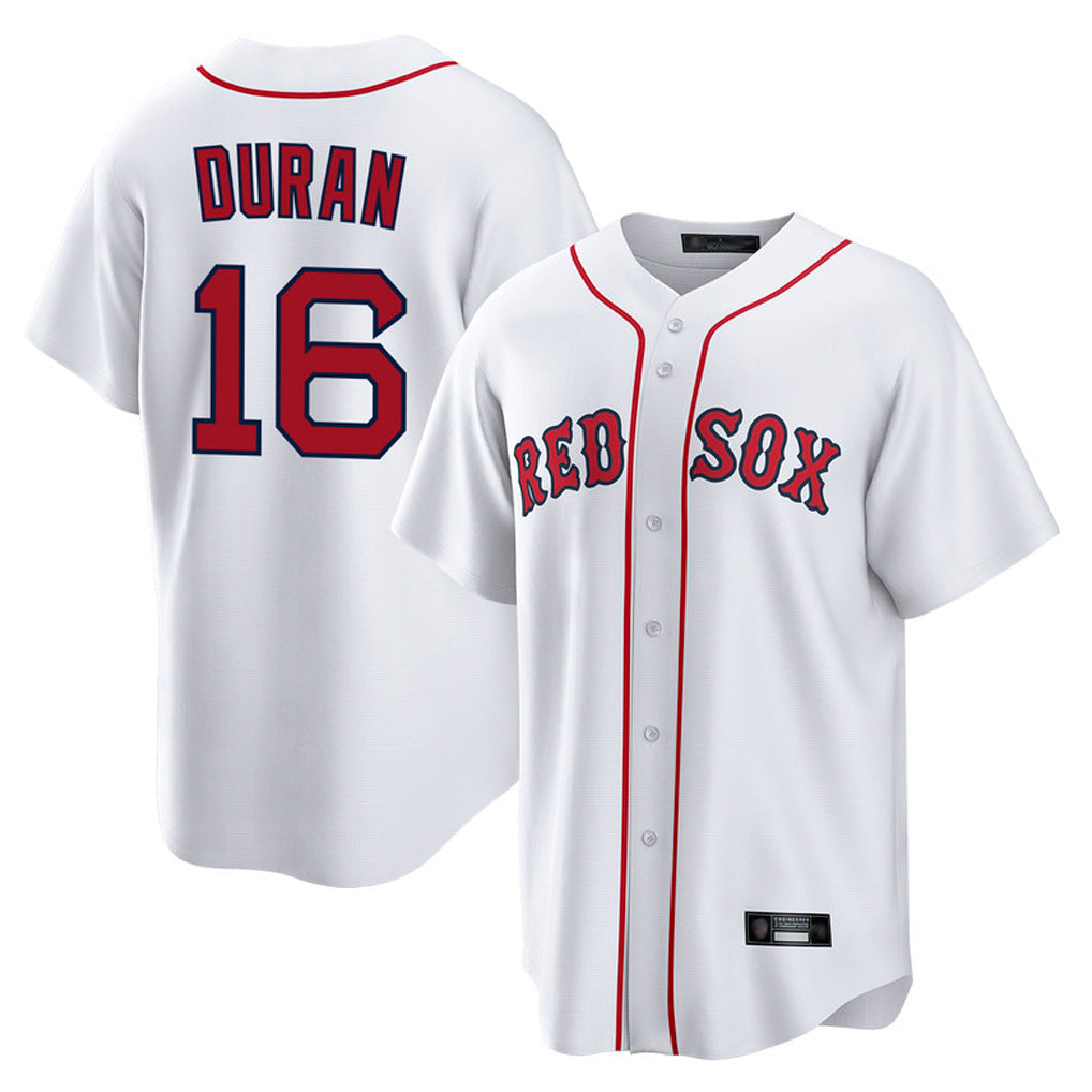 Pouc B.Red Sox #16 Jarren Duran Player White Home Game Stitched Jersey