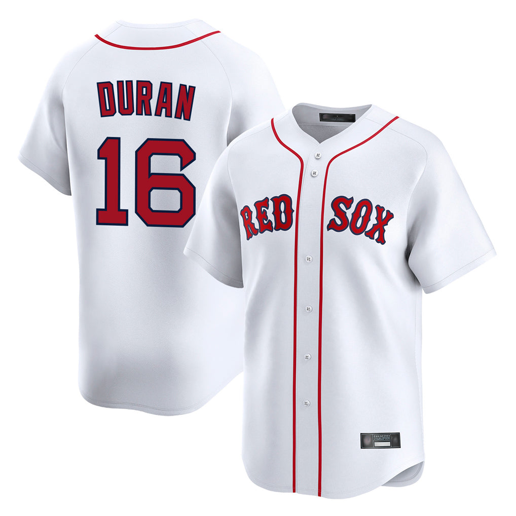Pouc B.Red Sox #16 Jarren Duran Player White Limited Home Game Stitched Jersey