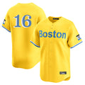 Pouc B.Red Sox #16 Jarren Duran Player Yellow Limited Home Game Stitched Jersey