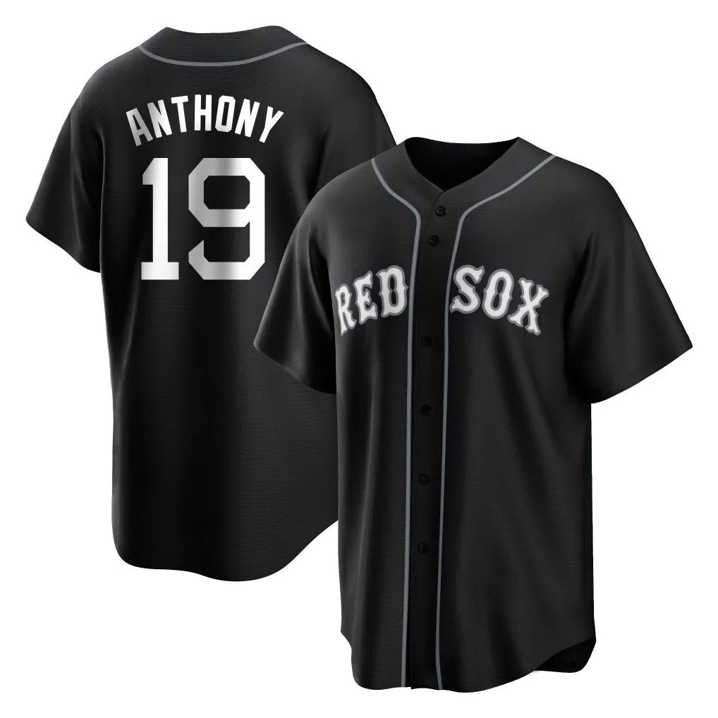 Pouc B.Red Sox #19 Roman Anthony Player Black Home Game Stitched Jerseys