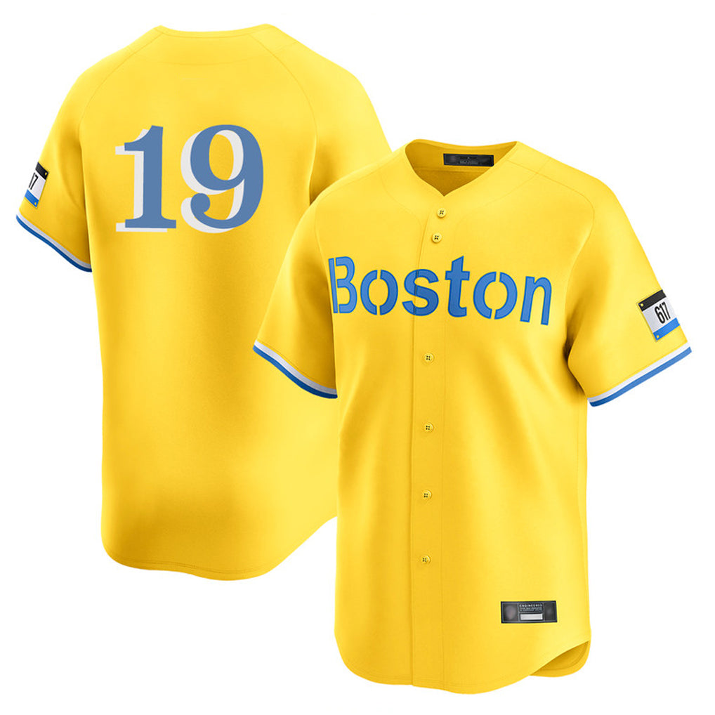 Pouc B.Red Sox #19 Roman Anthony Player Yellow Limited Home Game Stitched Jerseys