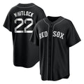 Pouc B.Red Sox #22 Garrett Whitlock Player Black Home Game Stitched Jerseys
