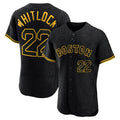 Pouc B.Red Sox #22 Garrett Whitlock Player Black Snake Skin City Limited Elite Home Stitched Jerseys