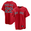 Pouc B.Red Sox #22 Garrett Whitlock Player Red Home Game Stitched Jerseys