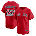 Pouc B.Red Sox #22 Garrett Whitlock Player Red Limited Home Game Stitched Jerseys