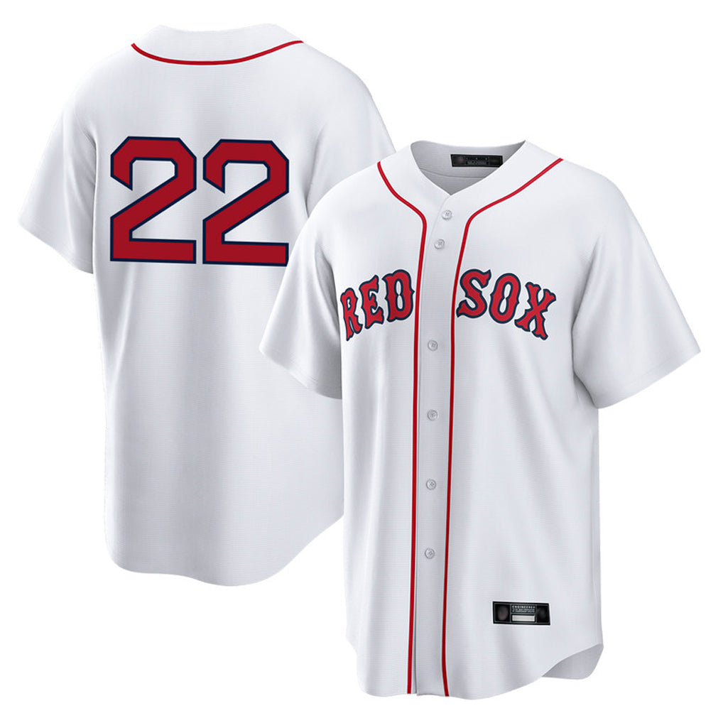 Pouc B.Red Sox #22 Garrett Whitlock Player White Home Game Stitched Jerseys