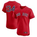 Pouc B.Red Sox #34 David Ortiz Player Red Limited Elite Home Game Stitched Jerseys