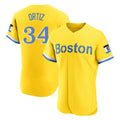 Pouc B.Red Sox #34 David Ortiz Player Yellow Limited Elite Home Game Stitched Jerseys