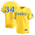 Pouc B.Red Sox #34 David Ortiz Player Yellow Limited Home Game Stitched Jerseys