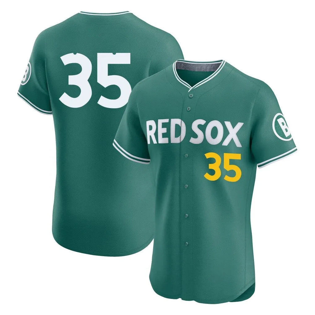 Pouc B.Red Sox #35 Garrett Crochet Player Green City Connect Limited Elite Home Game Stitched Jerseys