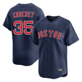 Pouc B.Red Sox #35 Garrett Crochet Player Navy Limited Home Game Stitched Jerseys