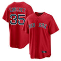 Pouc B.Red Sox #35 Garrett Crochet Player Red Home Game Stitched Jerseys