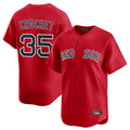 Pouc B.Red Sox #35 Garrett Crochet Player Red Limited Home Game Stitched Jerseys