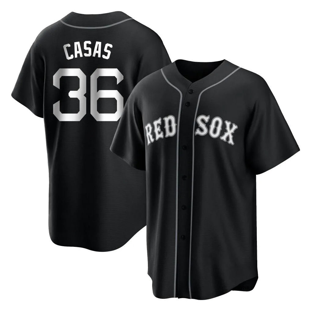 Pouc B.Red Sox #36 Triston Casas Player Black Home Game Stitched Jerseys