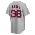 Pouc B.Red Sox #36 Triston Casas Player Gray Road Home Game Stitched Jersey