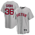 Pouc B.Red Sox #36 Triston Casas Player Gray Road Home Game Stitched Jersey