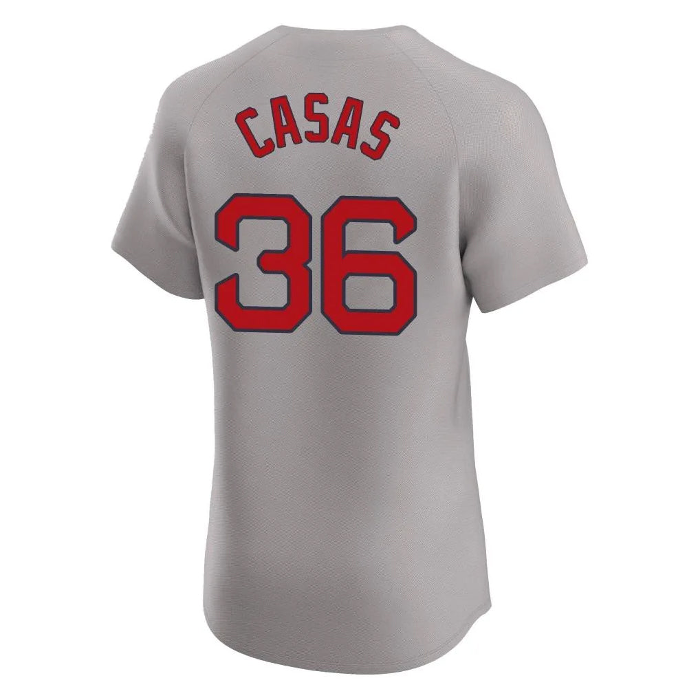 Pouc B.Red Sox #36 Triston Casas Player Gray Road Limited Elite Home Game Stitched Jerseys