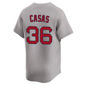Pouc B.Red Sox #36 Triston Casas Player Gray Road Limited Home Game Stitched Jerseys